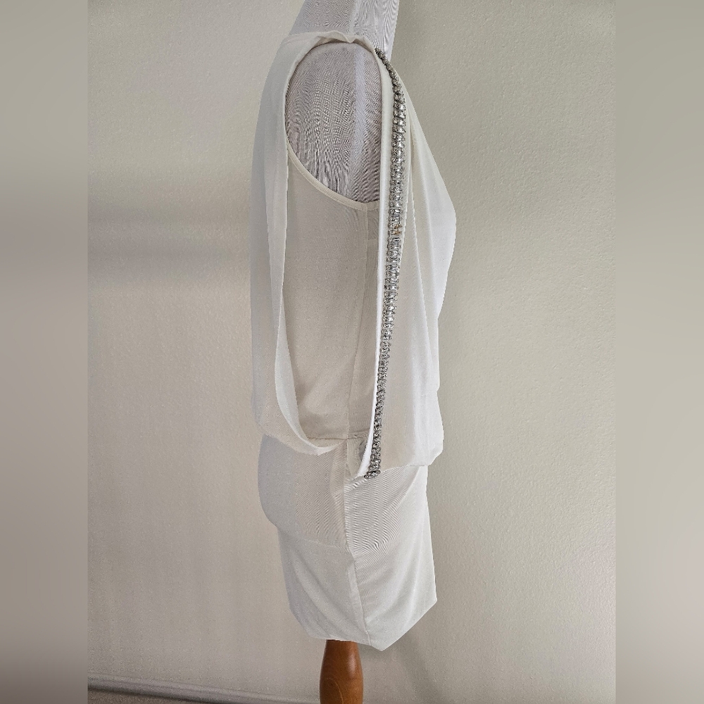Miln Brand White Cocktail Dress Medium - Picture 2 of 3